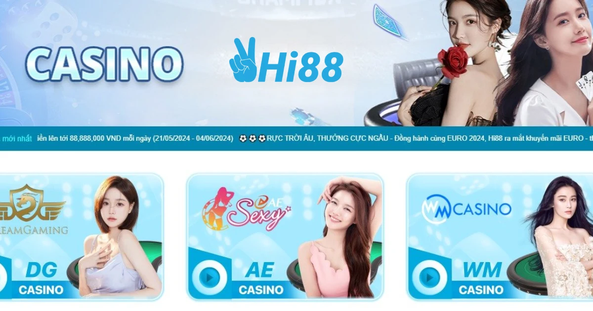 Đôi nét về sảnh Casino HI88