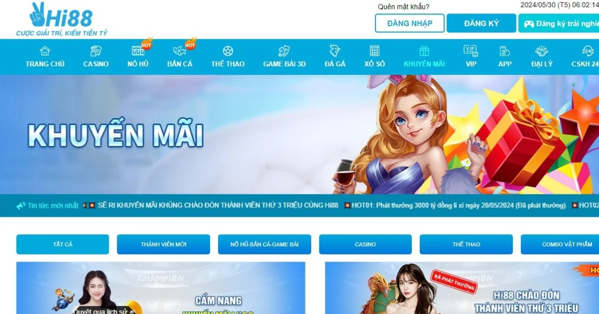 Chương trình khuyến mãi và ưu đãi tại Casino HI88